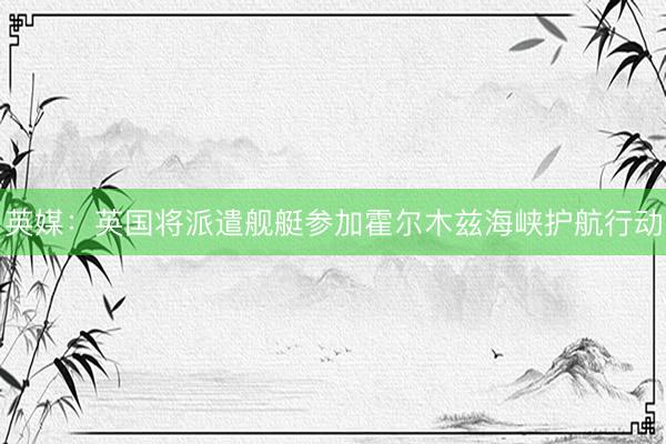 英媒：英国将派遣舰艇参加霍尔木兹海峡护航行动