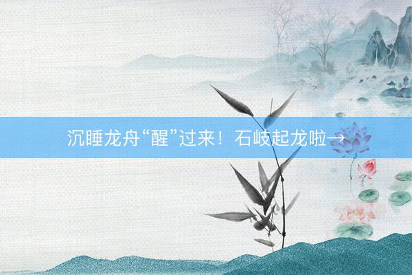 沉睡龙舟“醒”过来！石岐起龙啦→