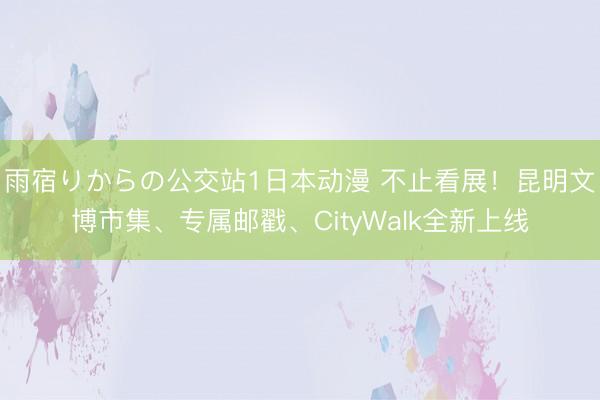 雨宿りからの公交站1日本动漫 不止看展！昆明文博市集、专属邮戳、CityWalk全新上线