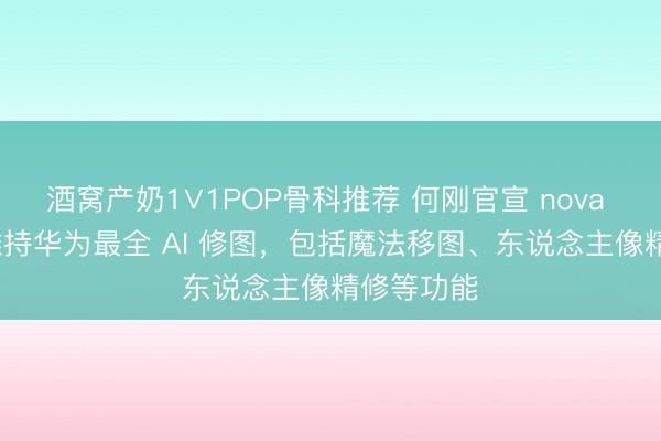 酒窝产奶1∨1POP骨科推荐 何刚官宣 nova 16 全系维持华为最全 AI 修图，包括魔法移图、东说念主像精修等功能