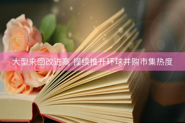 大型来回改进高 捏续推升环球并购市集热度